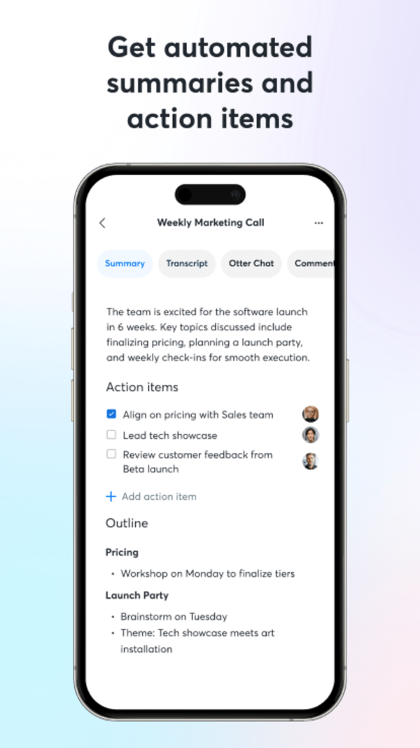 Otter Transcribe Voice Notes iPhone screenshot 4
