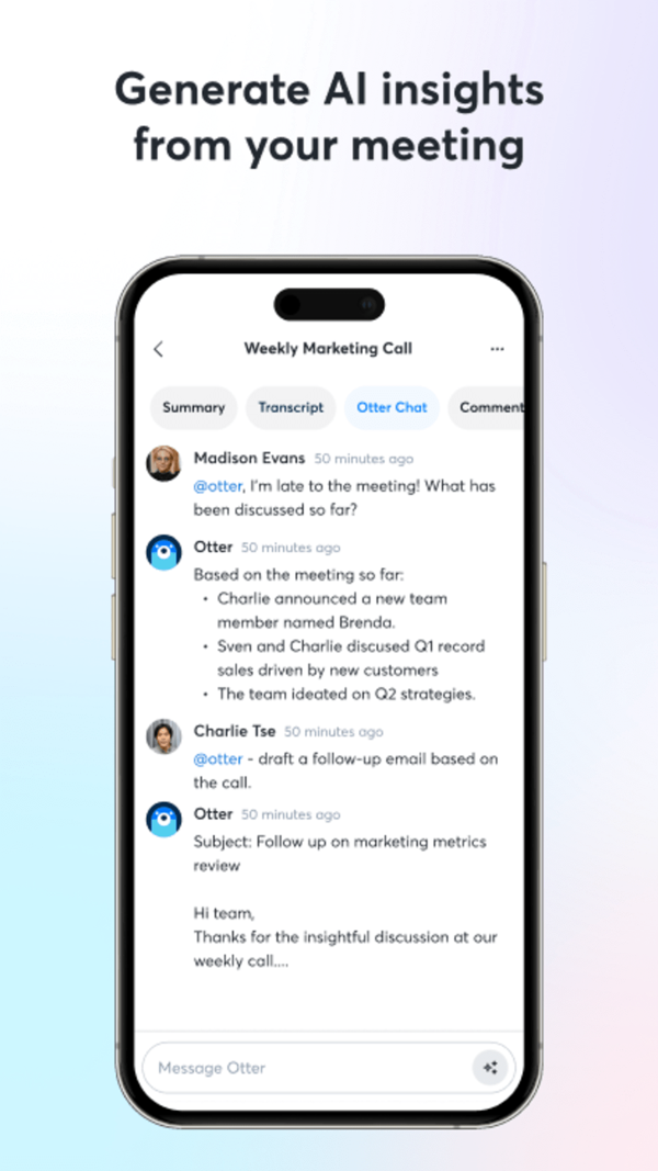 Otter Transcribe Voice Notes iPhone screenshot 5