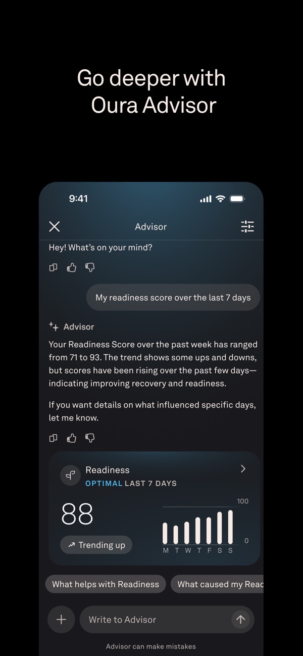 Oura iPhone screenshot 9