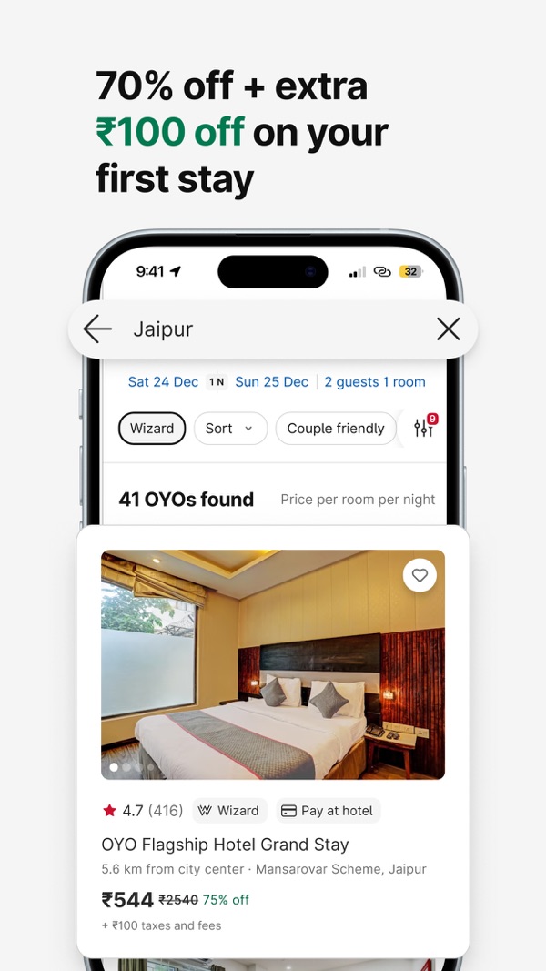 OYO iPhone screenshot 1