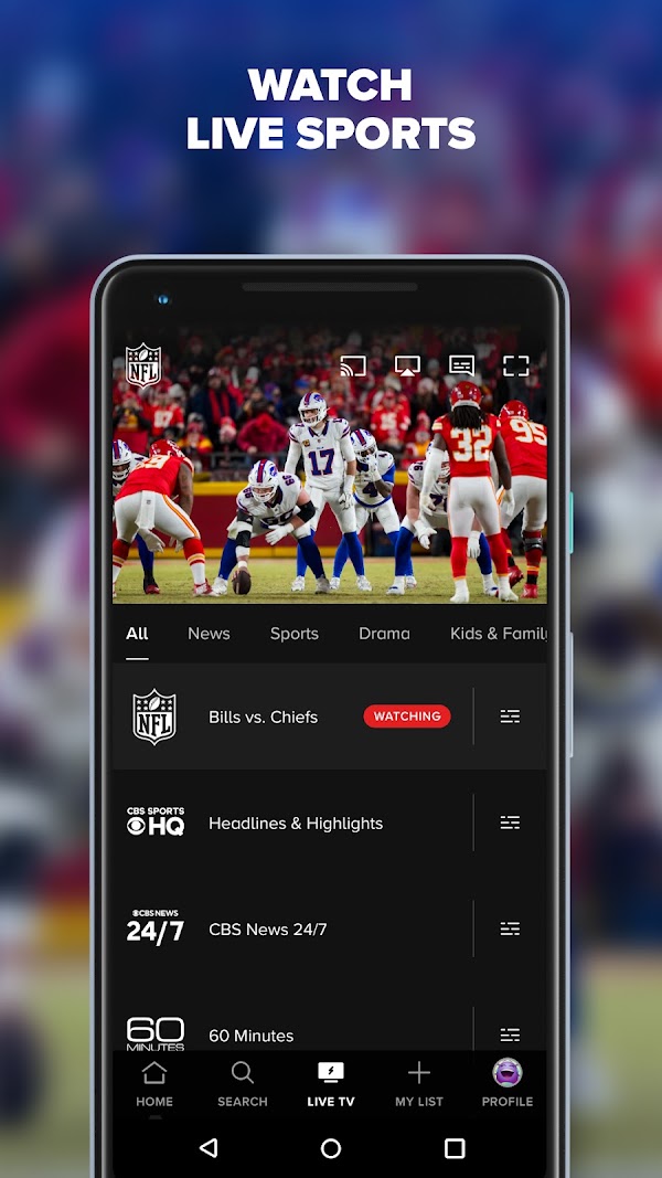Paramount+ Android phone screenshot 2