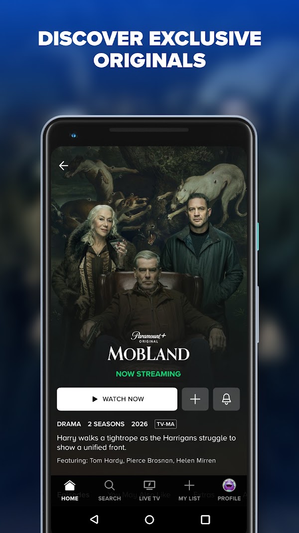 Paramount+ Android phone screenshot 1