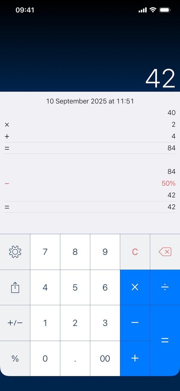 PCalc iPhone screenshot 4