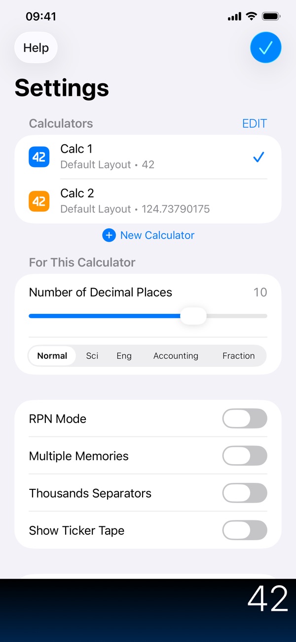 PCalc iPhone screenshot 9