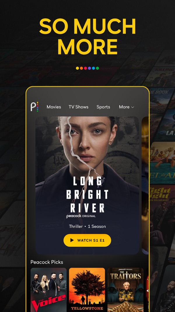 Peacock TV iPhone screenshot 7