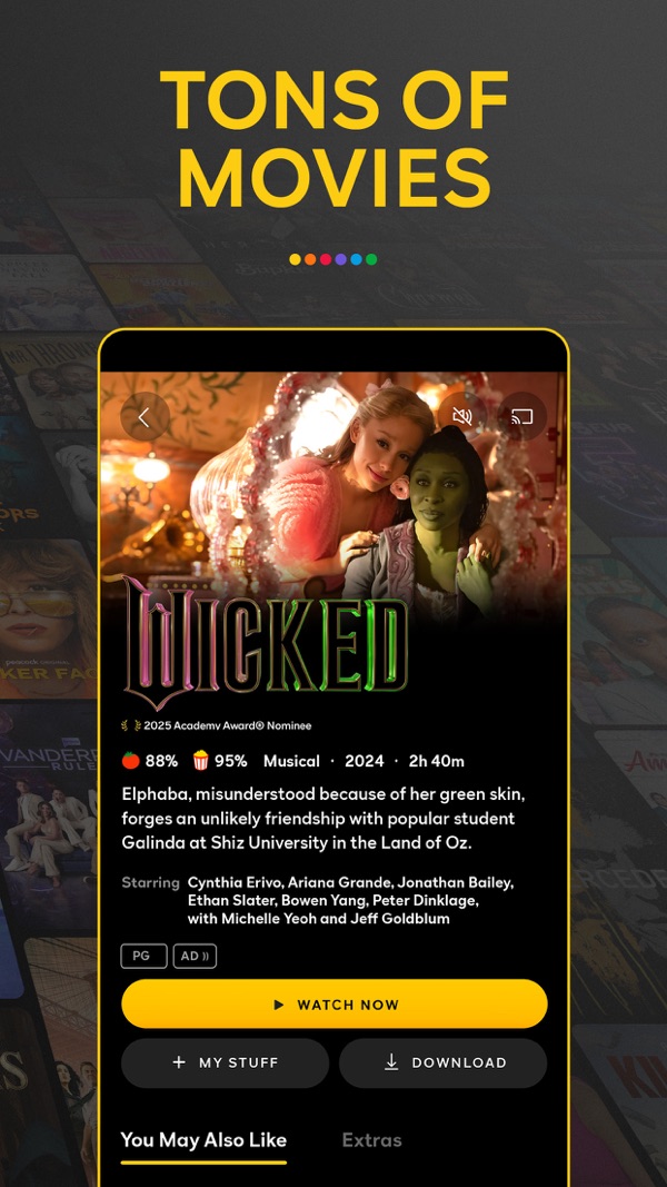 Peacock TV iPhone screenshot 1