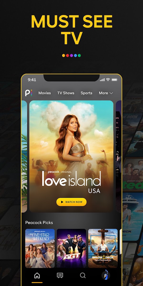 Peacock TV Android phone screenshot 1