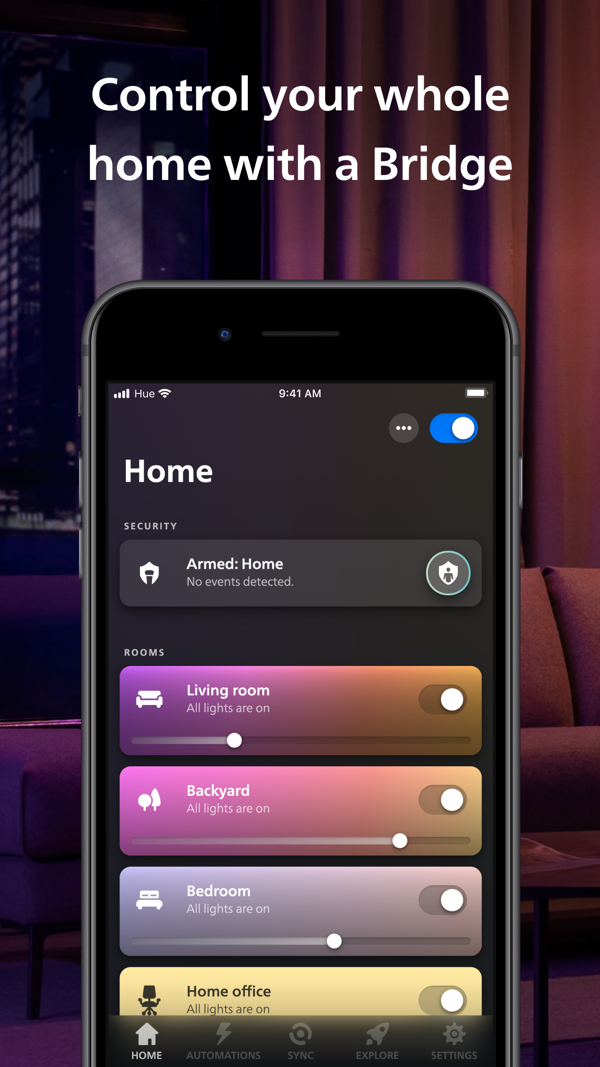 Philips Hue iPhone screenshot 2