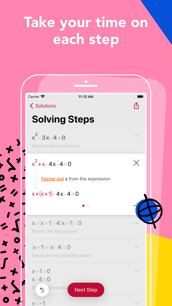 Photomath iPhone screenshot 3