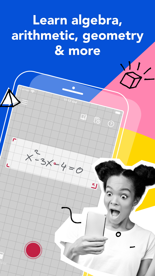Photomath iPhone screenshot 1