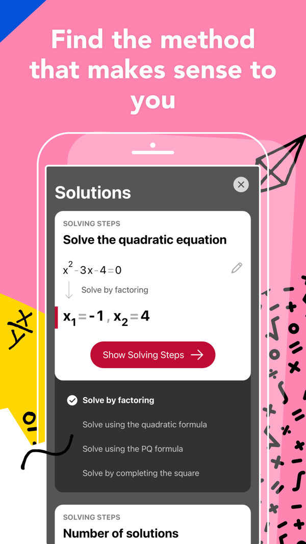 Photomath iPhone screenshot 2