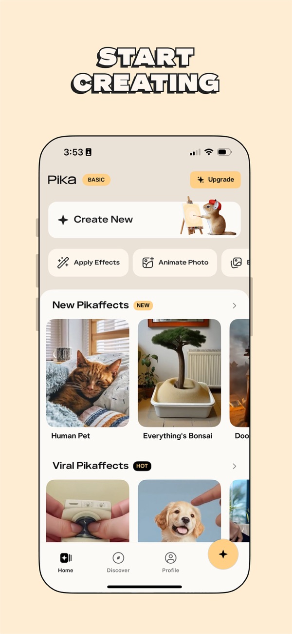 Pika iPhone screenshot 1