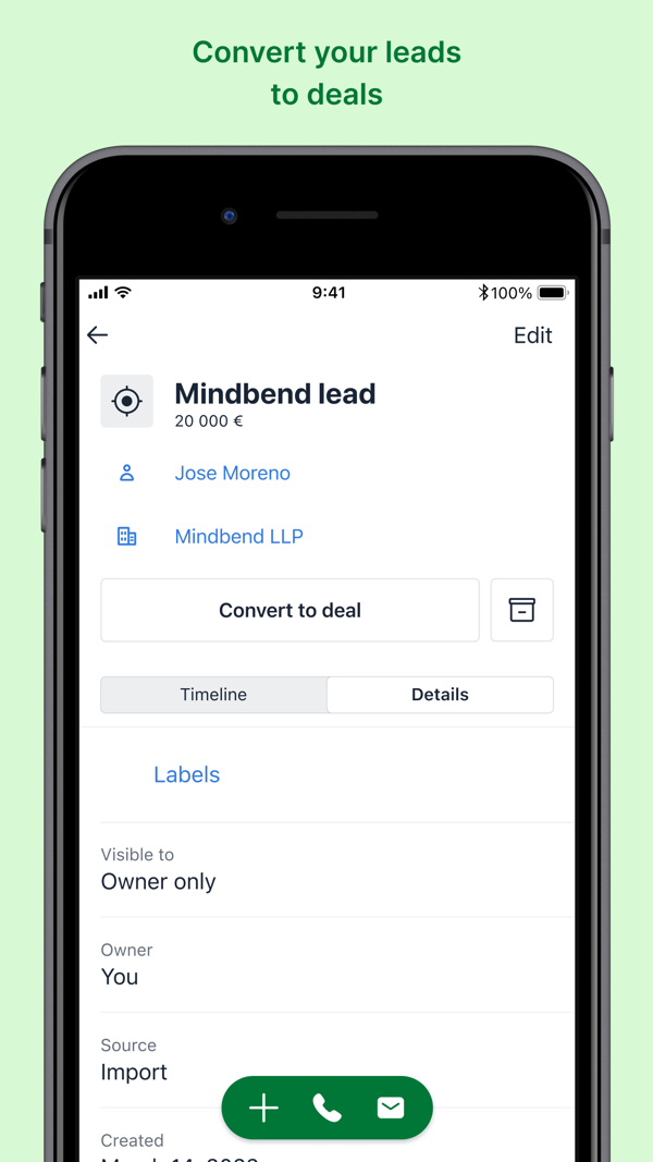 Pipedrive iPhone screenshot 4
