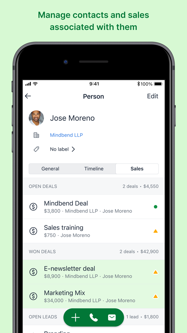 Pipedrive iPhone screenshot 8
