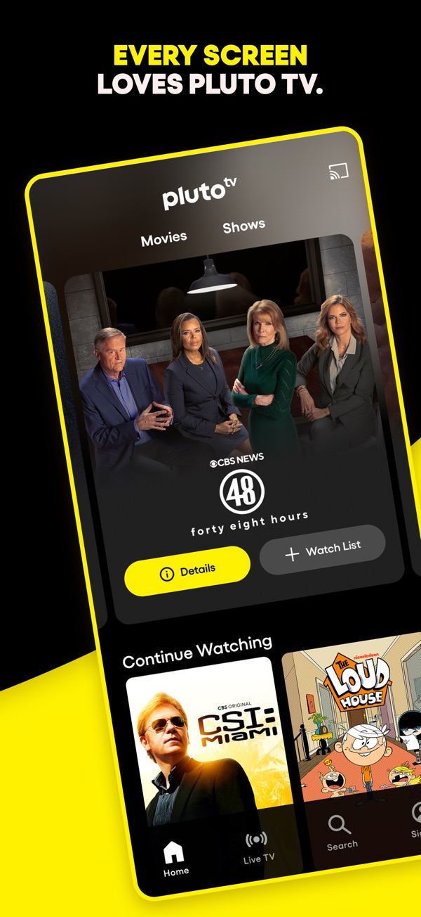 Pluto TV iPhone screenshot 6
