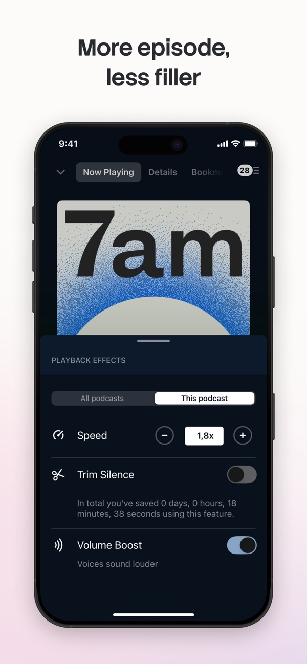 Pocket Casts iPhone screenshot 5