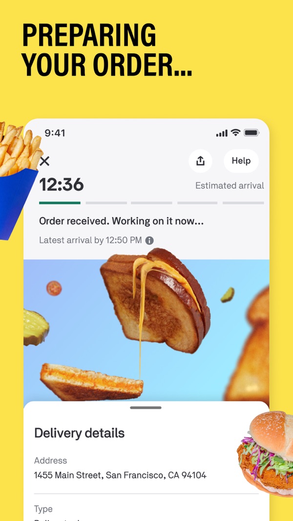 Postmates iPhone screenshot 5