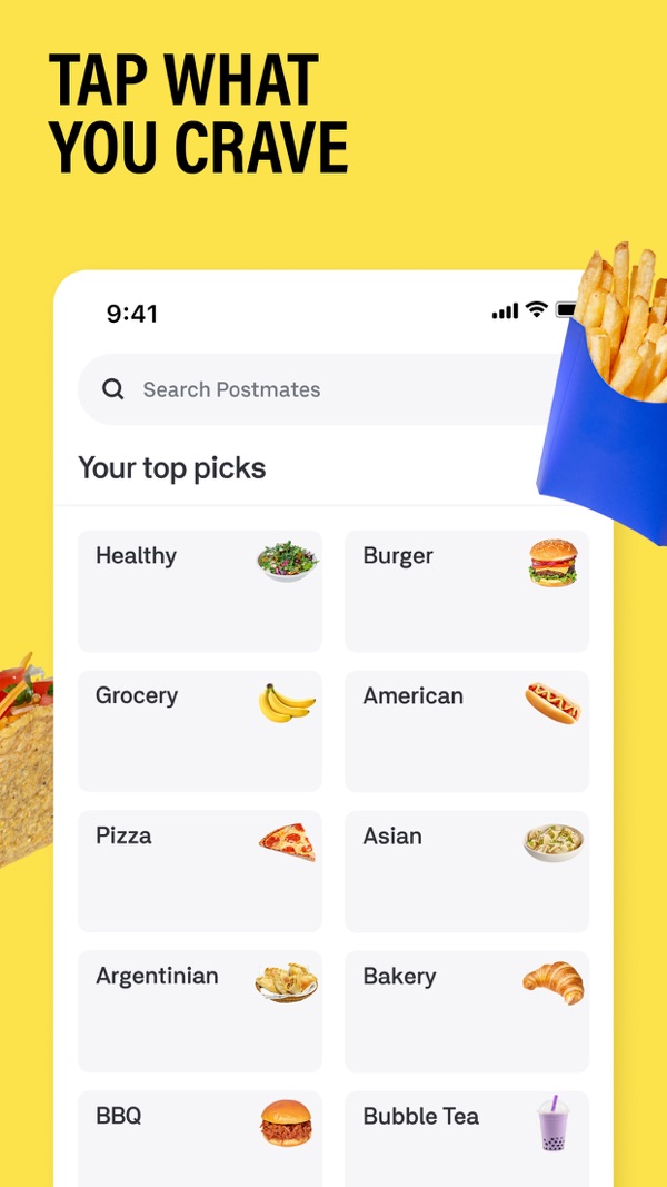 Postmates iPhone screenshot 4