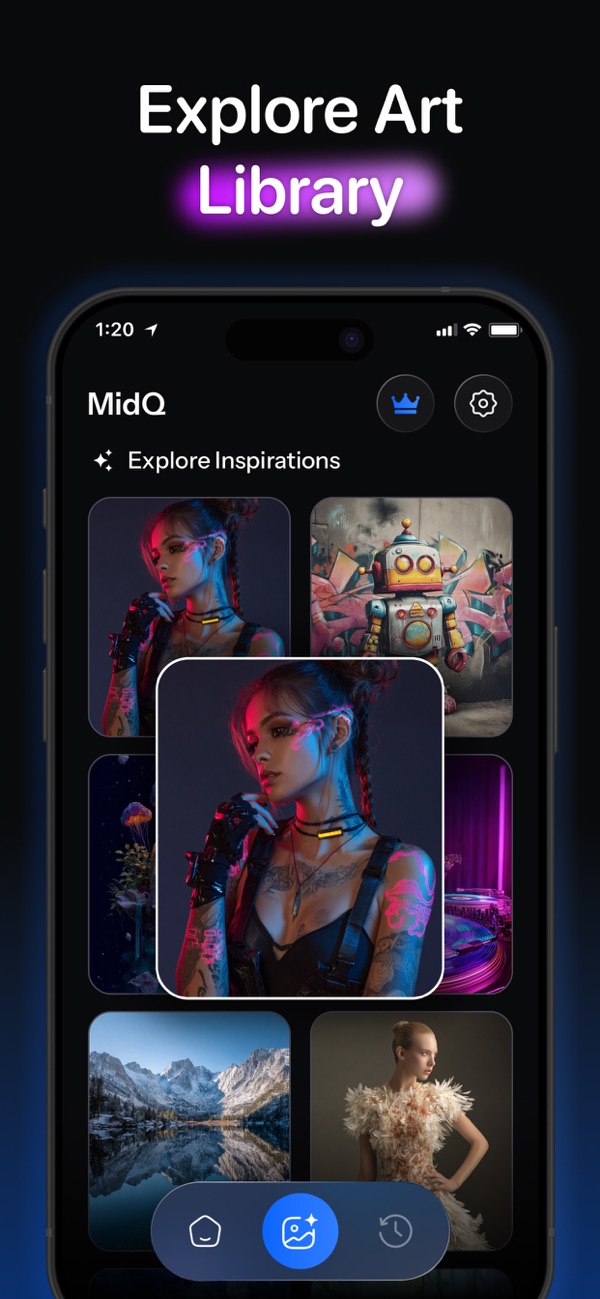 Prompts for Midjourney AI iPhone screenshot 3