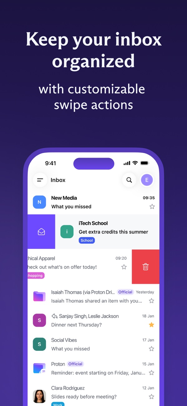 Proton Mail iPhone screenshot 6