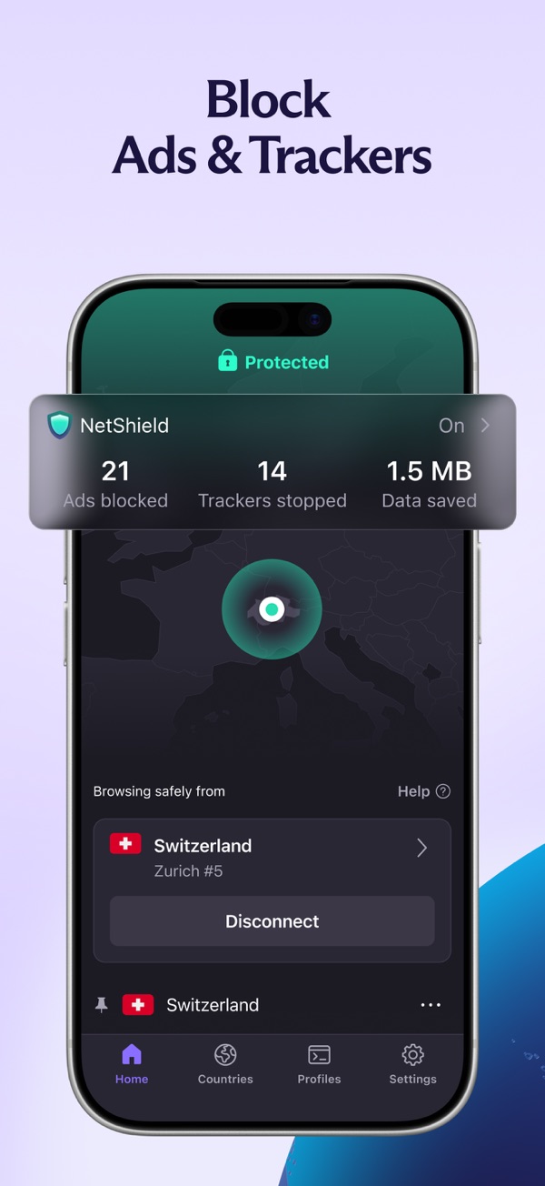 Proton VPN iPhone screenshot 4