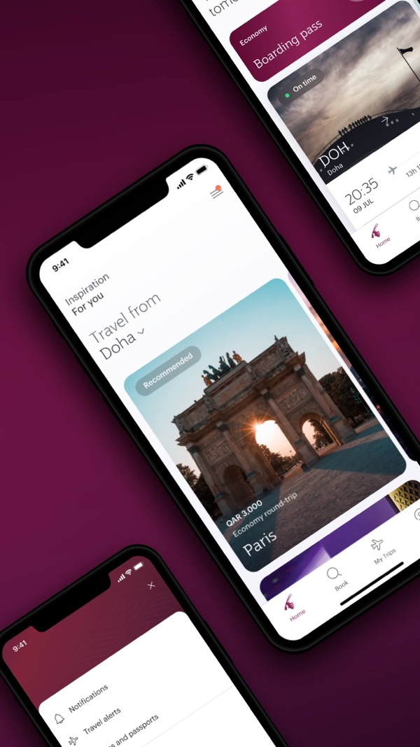Qatar Airways iPhone screenshot 3