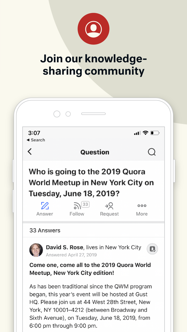 Quora iPhone screenshot 6