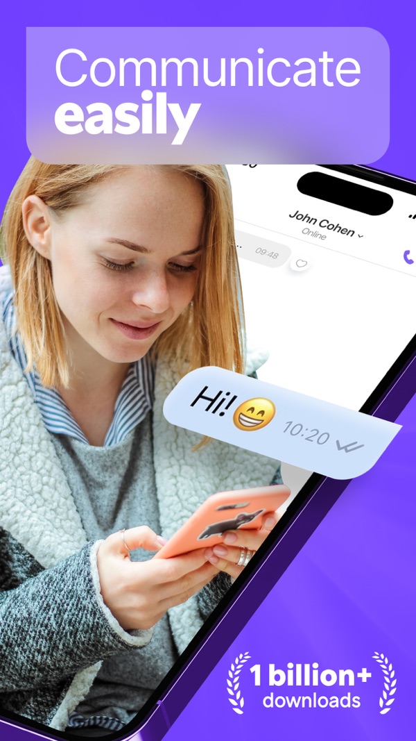 Rakuten Viber Messenger iPhone screenshot 1