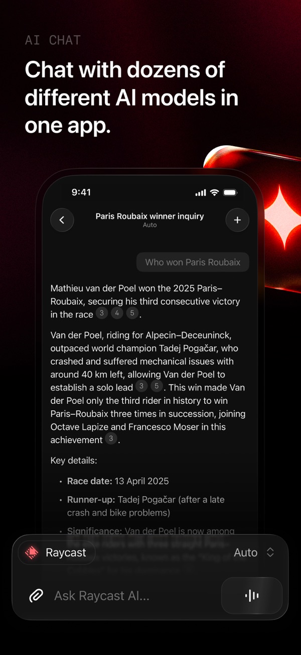 Raycast iPhone screenshot 1