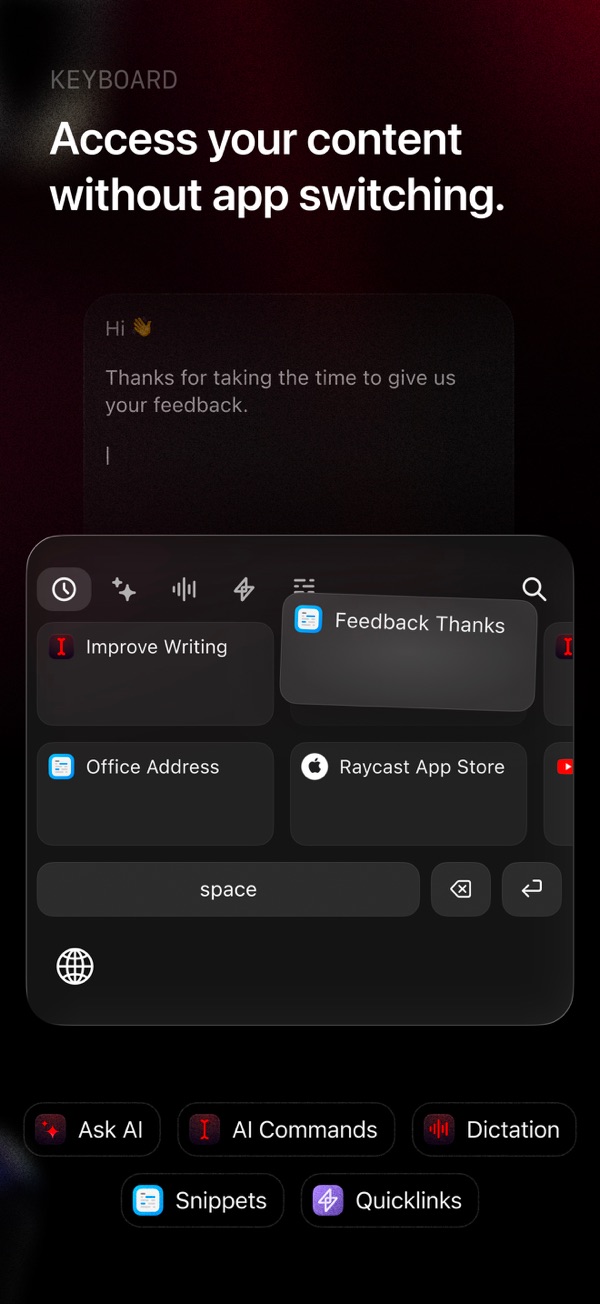 Raycast iPhone screenshot 6