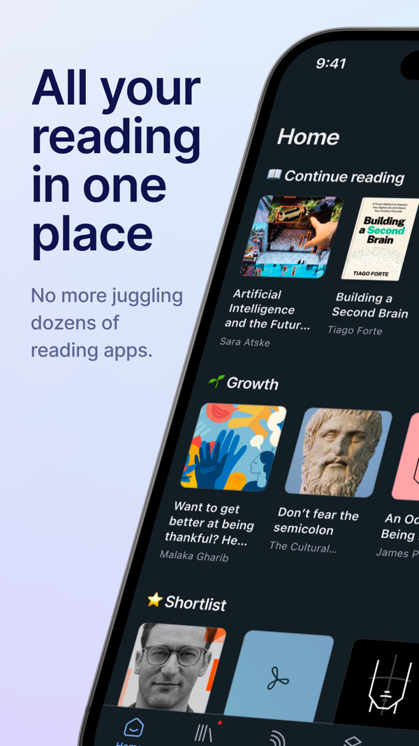 Readwise Reader iPhone screenshot 1