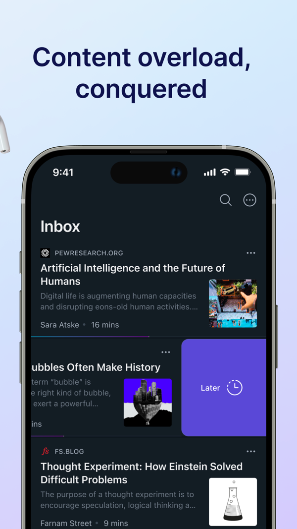 Readwise Reader iPhone screenshot 6