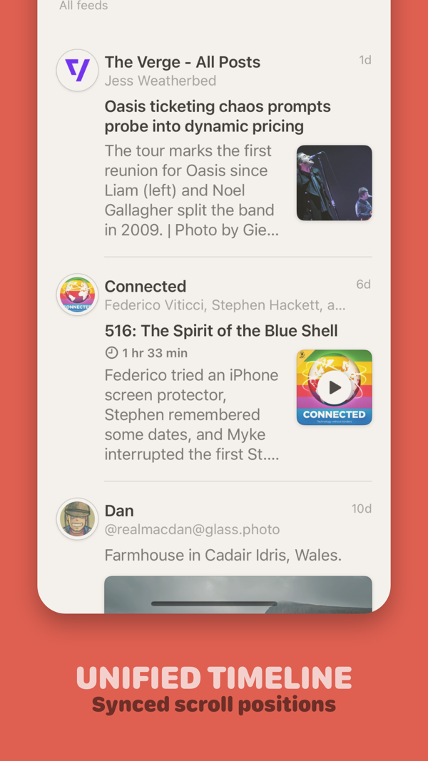 Reeder. iPhone screenshot 2