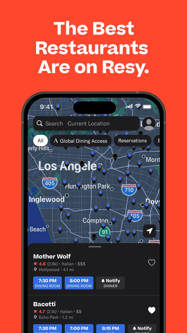 Resy iPhone screenshot 1