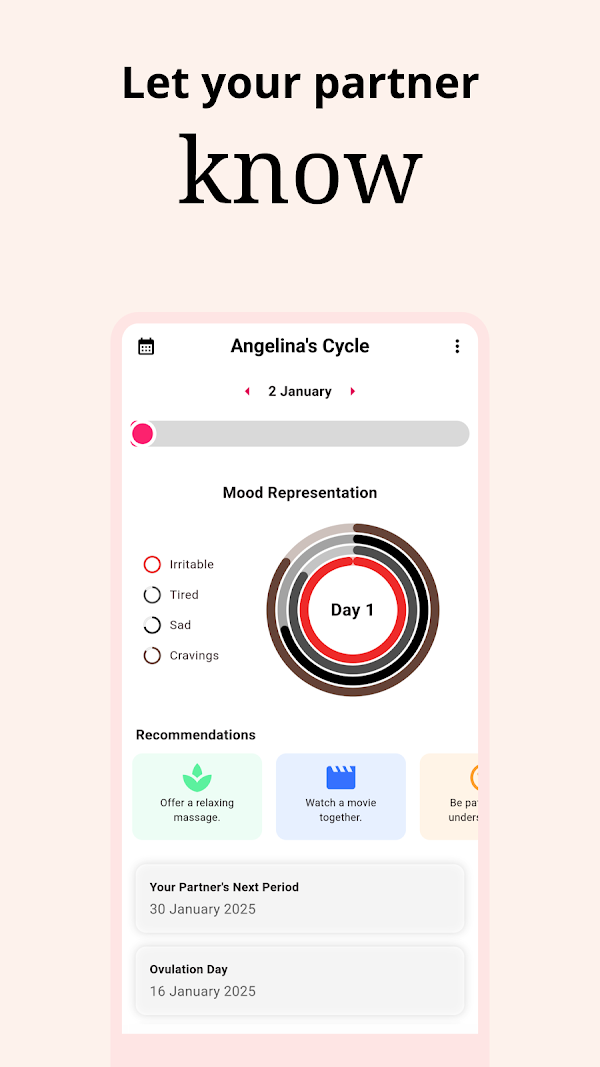 Rise, Period Tracker, Calendar Android phone screenshot 8