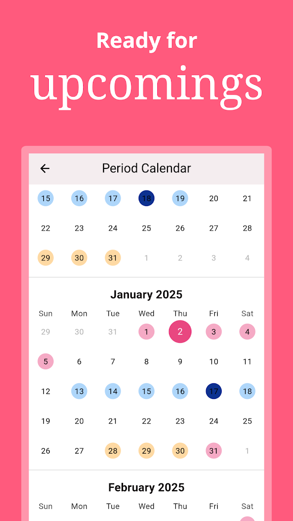 Rise, Period Tracker, Calendar Android phone screenshot 14