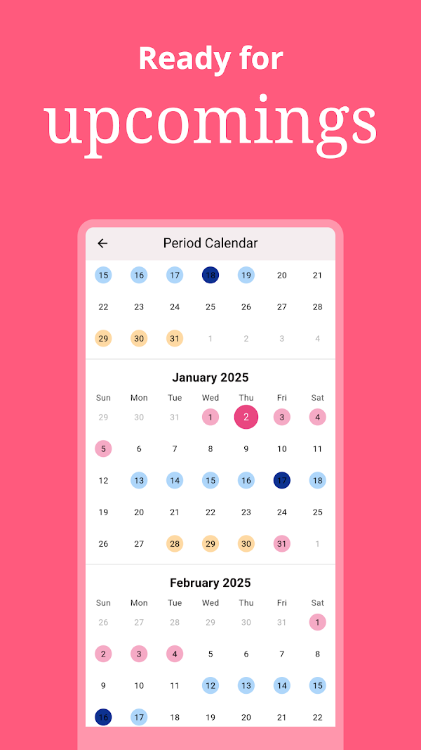 Rise, Period Tracker, Calendar Android phone screenshot 7