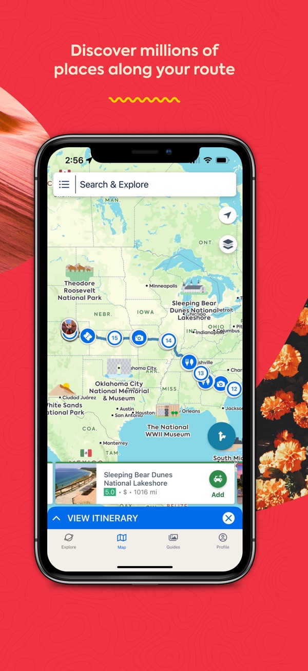 Roadtrippers iPhone screenshot 3
