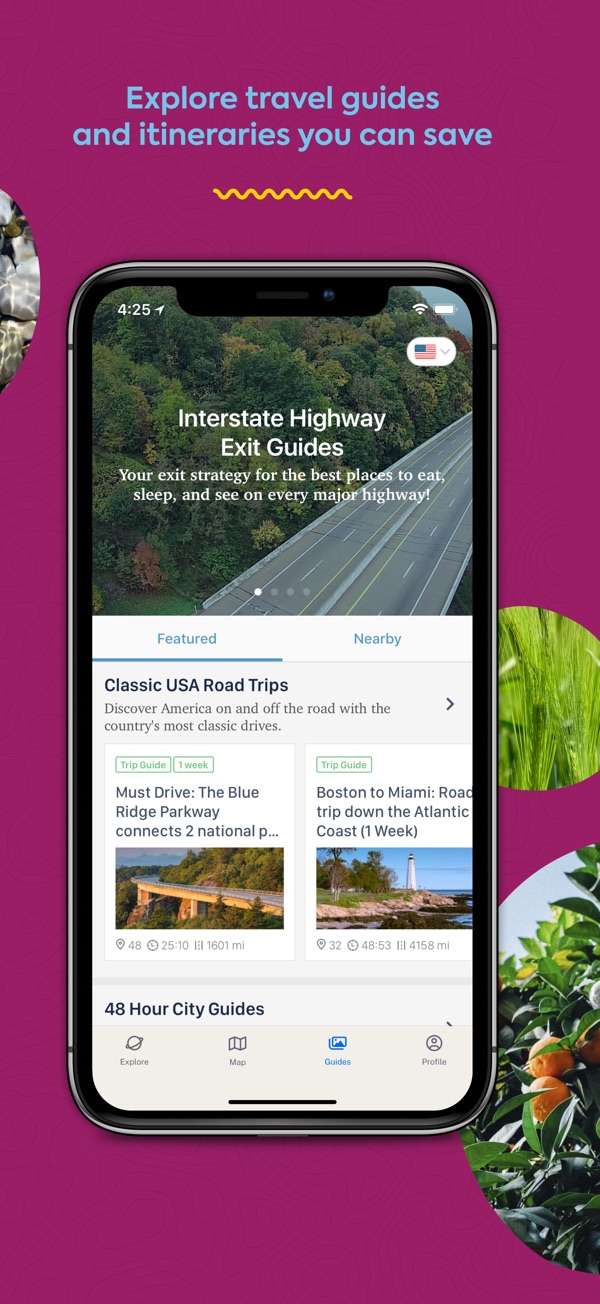 Roadtrippers iPhone screenshot 5
