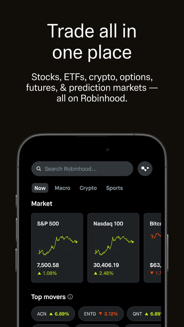 Robinhood iPhone screenshot 1