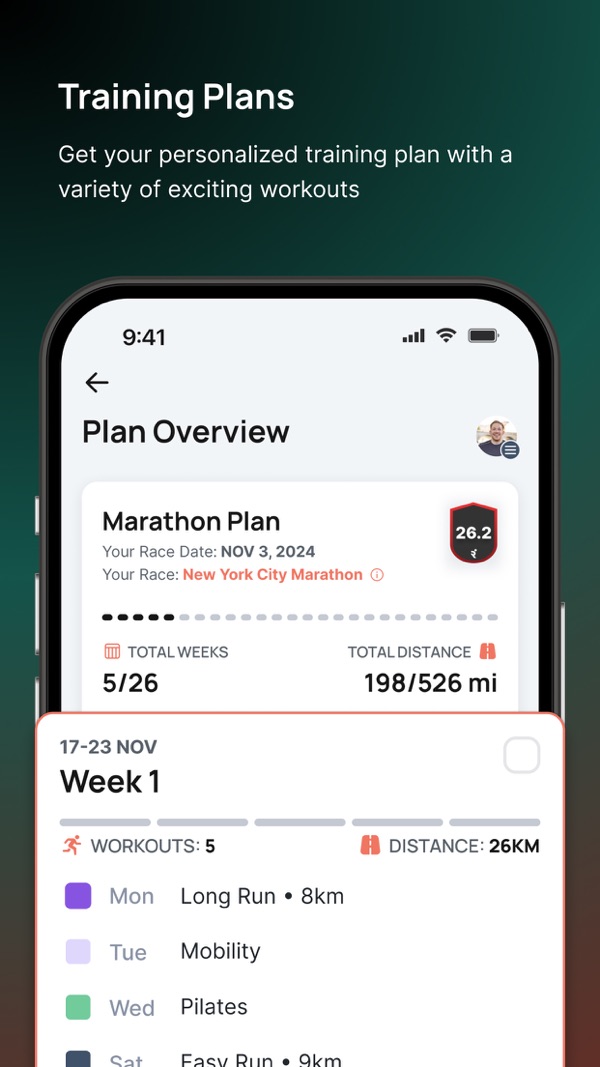 Runna iPhone screenshot 1