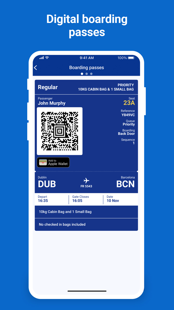Ryanair iPhone screenshot 3