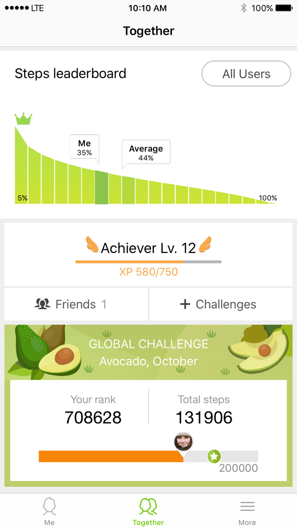 Samsung Health iPhone screenshot 2