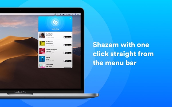Shazam Mac screenshot 1