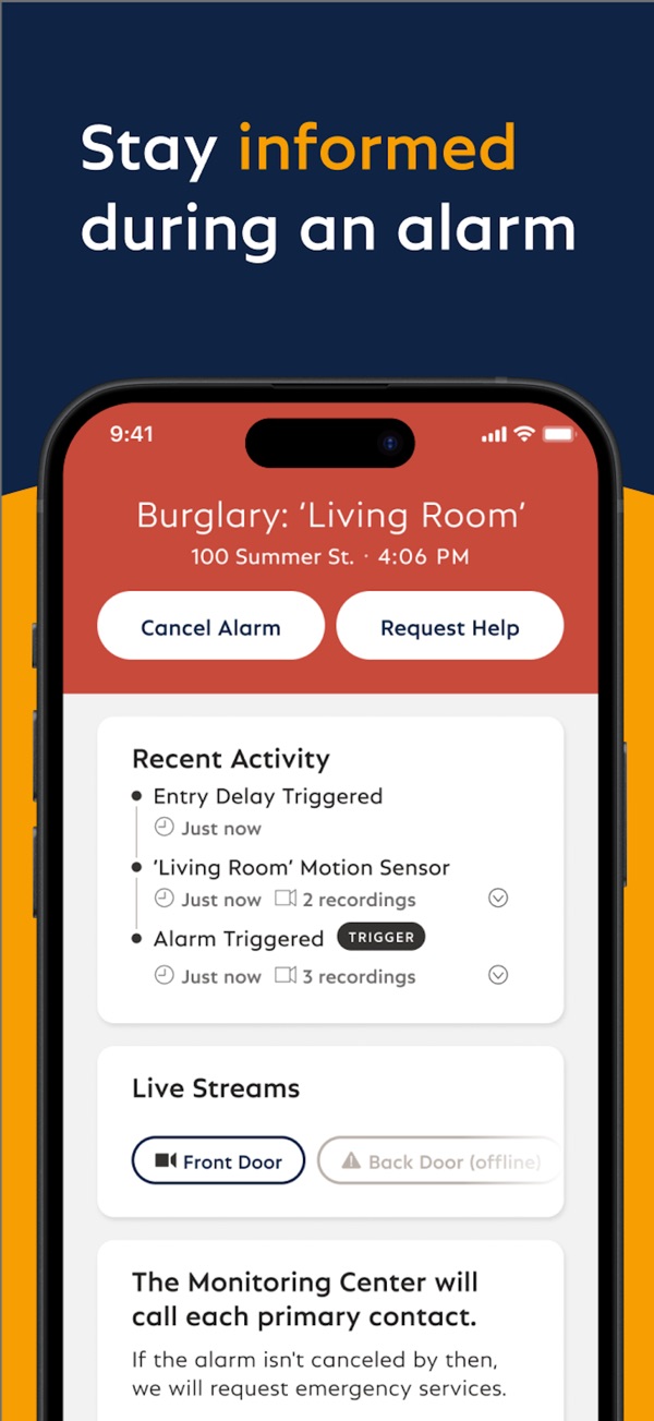 SimpliSafe Home Security App iPhone screenshot 4