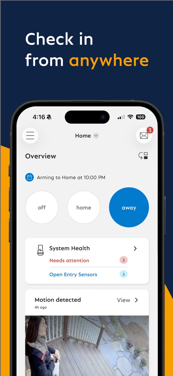 SimpliSafe Home Security App iPhone screenshot 1