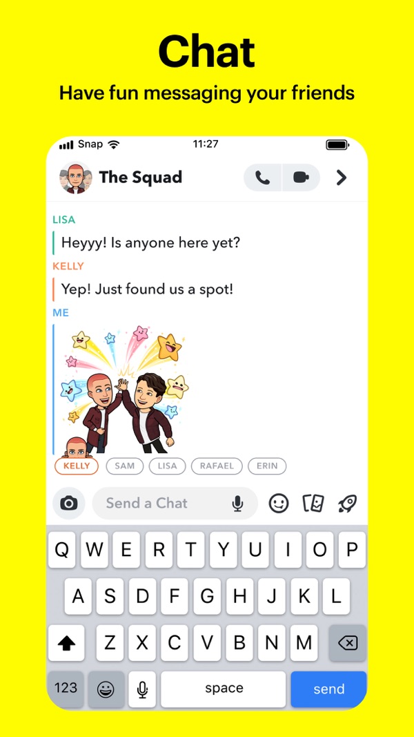 Snapchat iPhone screenshot 2