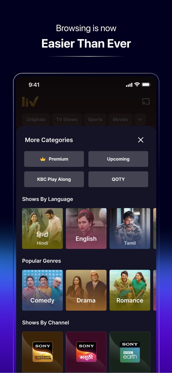 Sony LIV iPhone screenshot 3