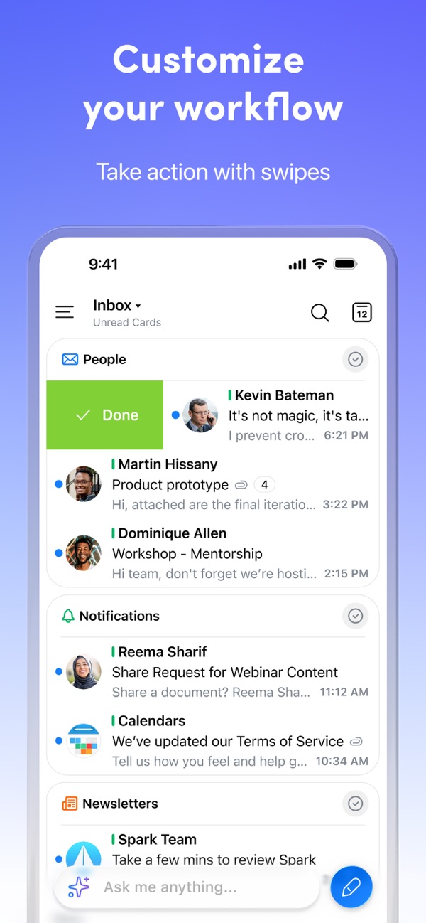 Spark Mail iPhone screenshot 6