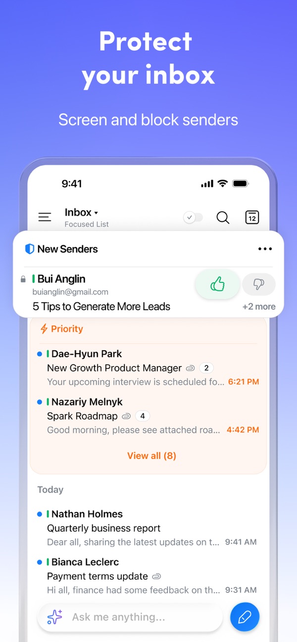 Spark Mail iPhone screenshot 5